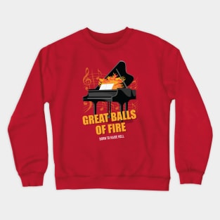 Great Balls of Fire - Alternative Movie Poster Crewneck Sweatshirt